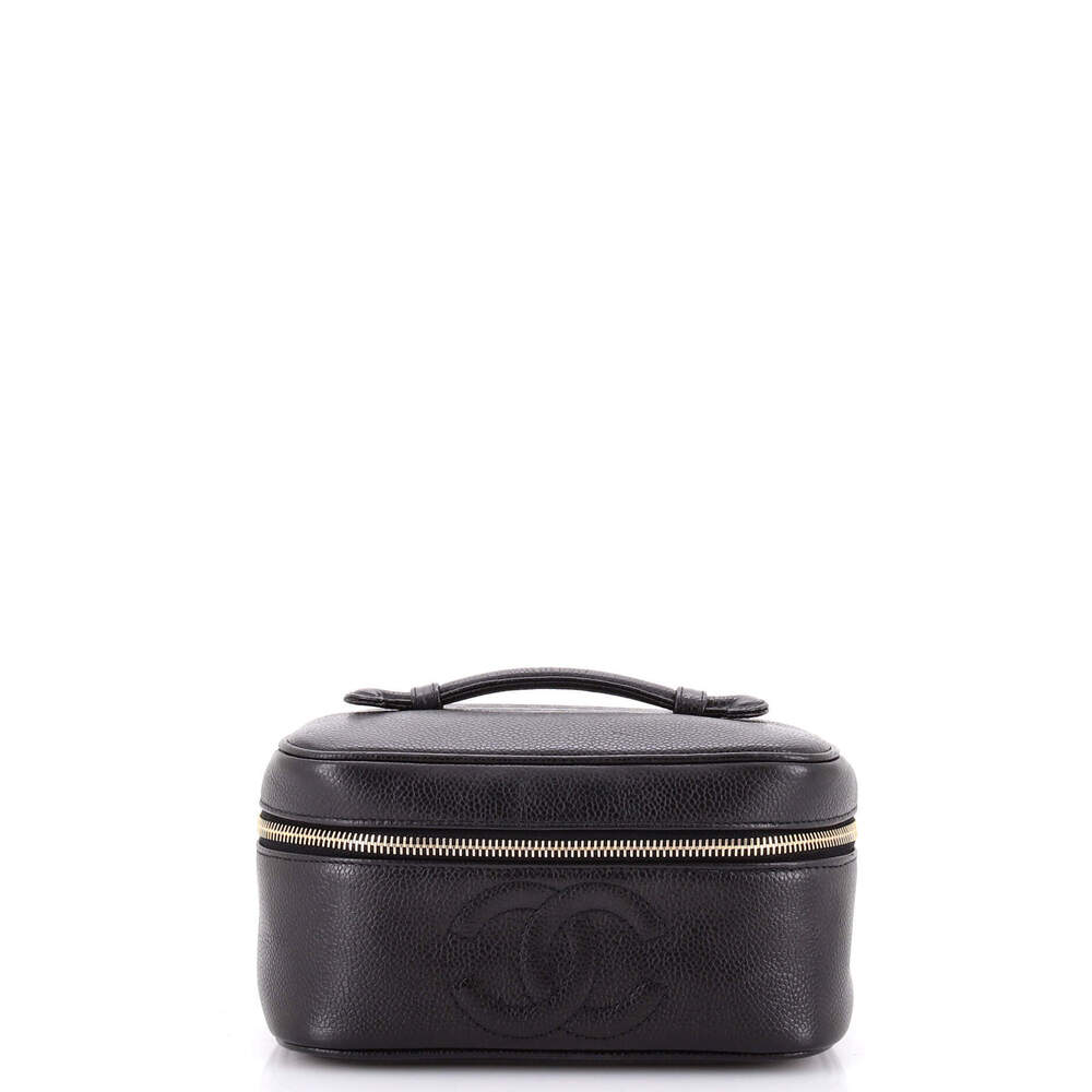 Chanel Medium Vintage Timeless Cosmetic Case Caviar